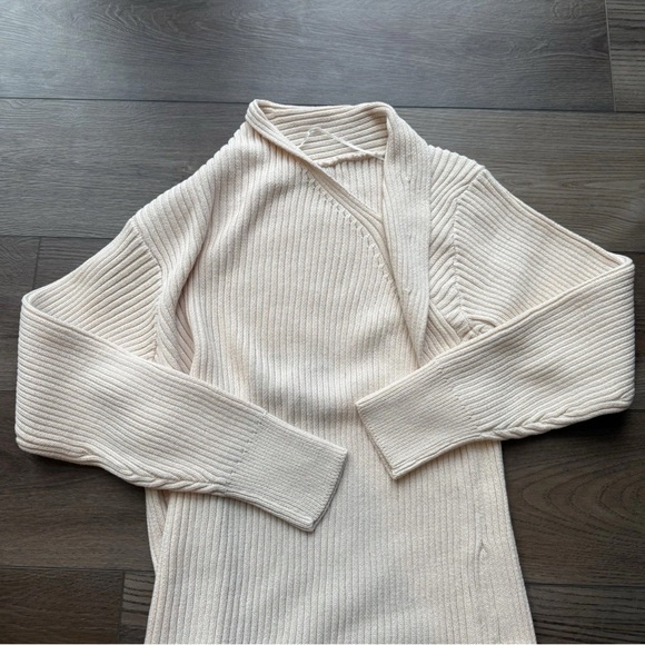 Free People Ivory Ribbed Tunic - Picture 2 of 8